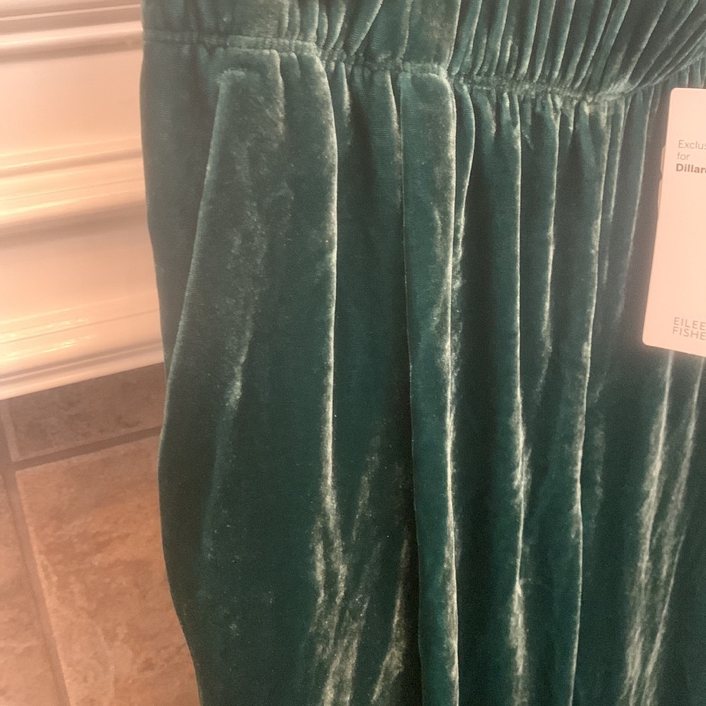 NWT Eileen Fisher Pine Velvet Wide Ankle Pants - Picture 9 of 10
